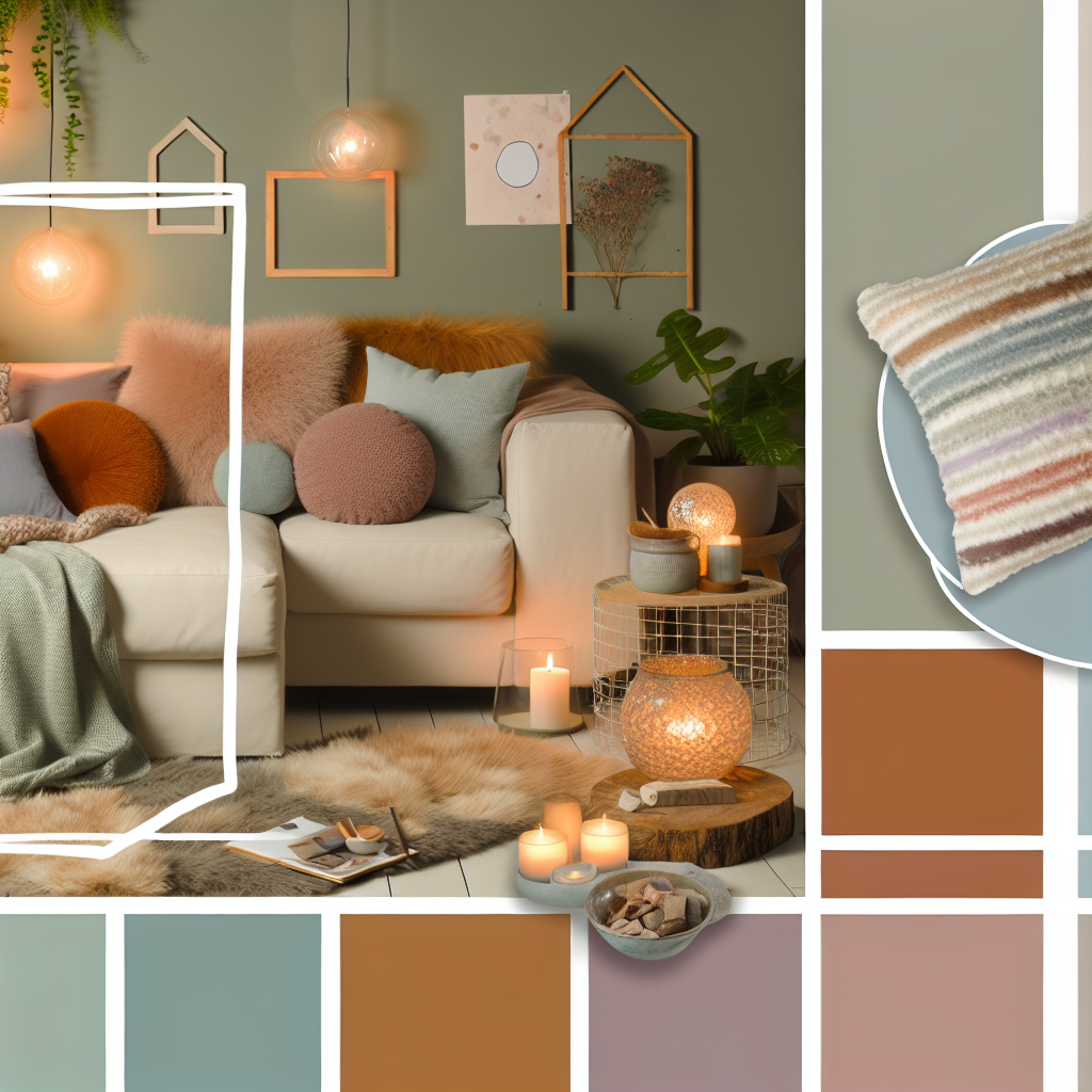 Salon cosy et chaleureux