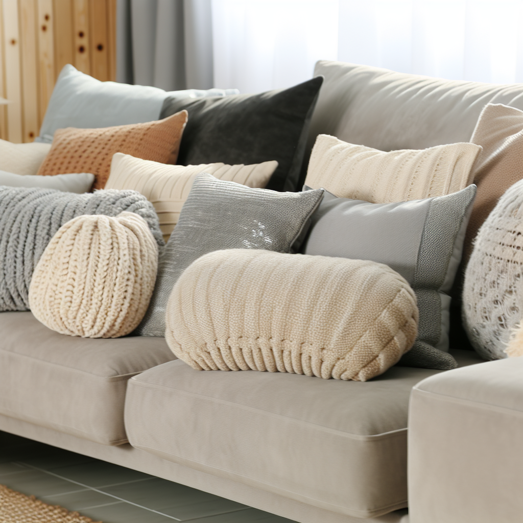 Coussins cocooning déco