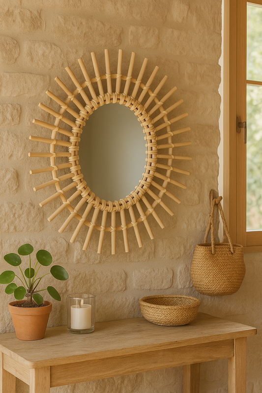 Miroir mural Naturel 35 x 49 cm